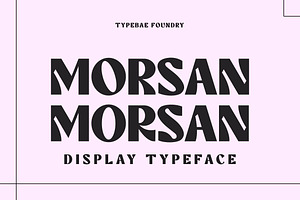 Morsan Display Font