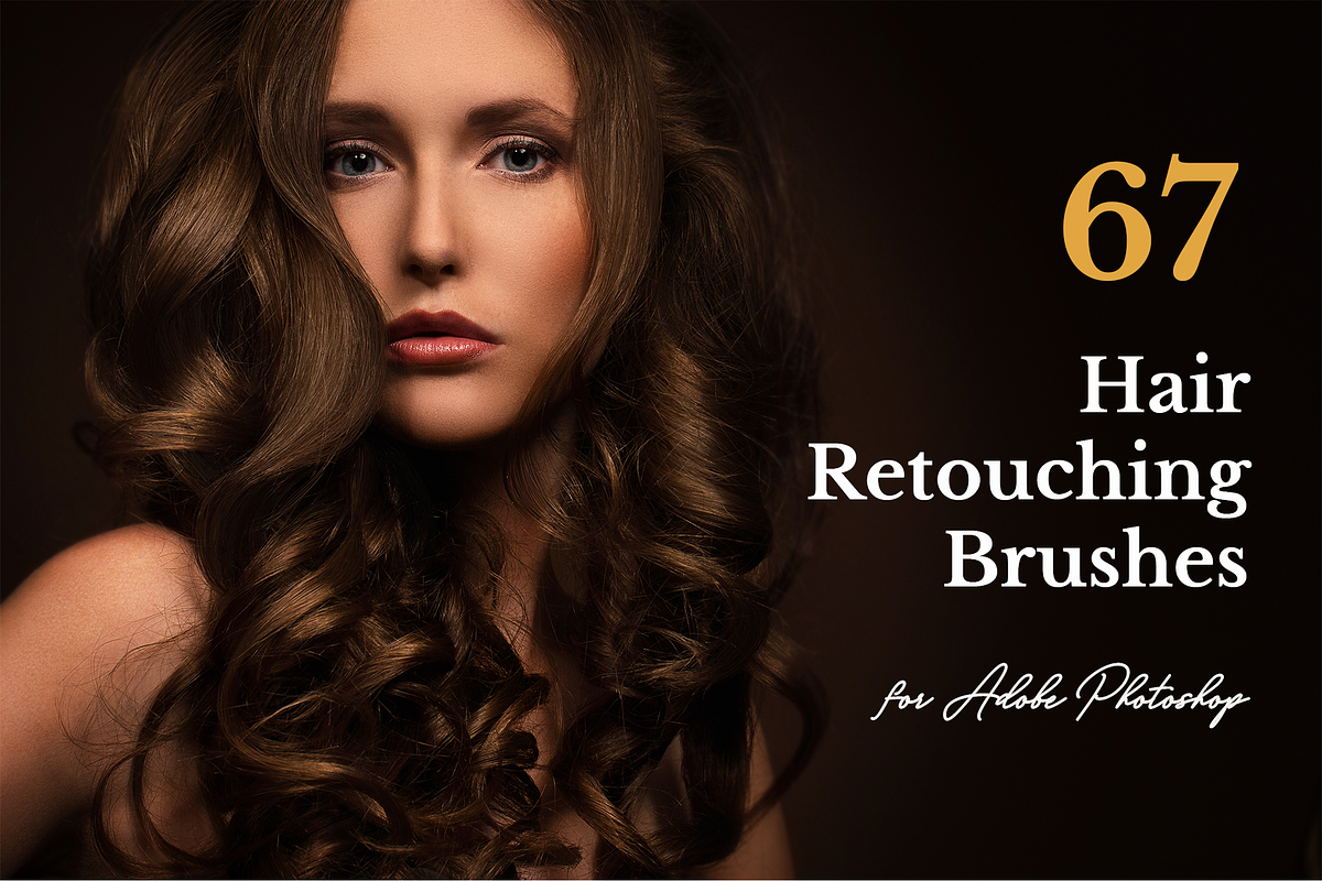 Hair Brushes for Photoshop, a Brush Add-On by Jinro (Photo 1 of 9)