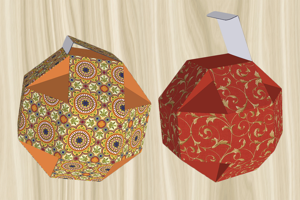 5 Ornamental Gift Сandy-Boxes - PDF, a Print Template by Kseniya-Omega (Photo 4 of 6)