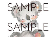 Australian Nursery Koala Clipart, an Animal Illustration by Pawcasso's Portraits (Thumbnail 10 of 10)