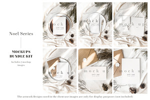Winter Minimalist Invitation Mockups