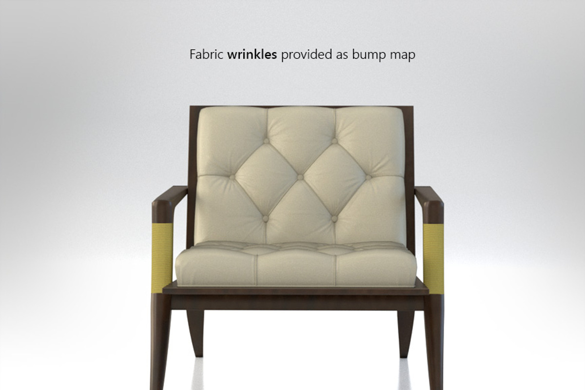 Baker Athens lounge chair, a Furniture 3D Model by WidhiMuttaqien (Photo 4 of 6)