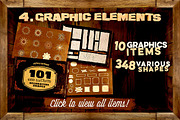 Retro & Vintage Startup Toolkit, a Graphic by Cruzine (Thumbnail 4 of 5)