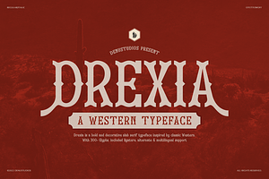 Drexia | Western Typeface