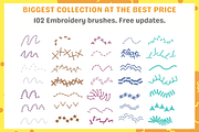 Procreate Stitch Embroidery Brushes, a Brush Add-On by nikiartcorner (Thumbnail 3 of 7)