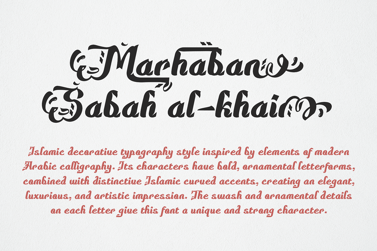 Sakyena - Modern Islamic Font, a Script Font by TypeClassHeroes (Photo 3 of 8)