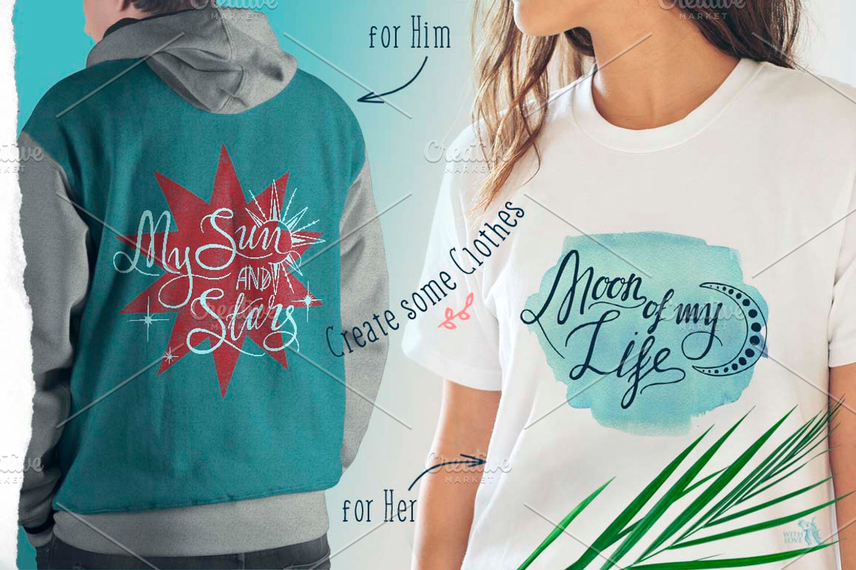 True Love Hand Lettering Set, a Decorative Illustration by Fluffy Unicorn (Photo 7 of 8)