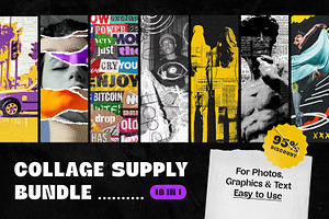 Collage Elements & Effects Bundle, an Object Graphic by pixelbuddha.net