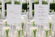Calla Lily Welcome Sign Mockup, an Advertising Mockup by Serenefeeling (Thumbnail 3 of 6)