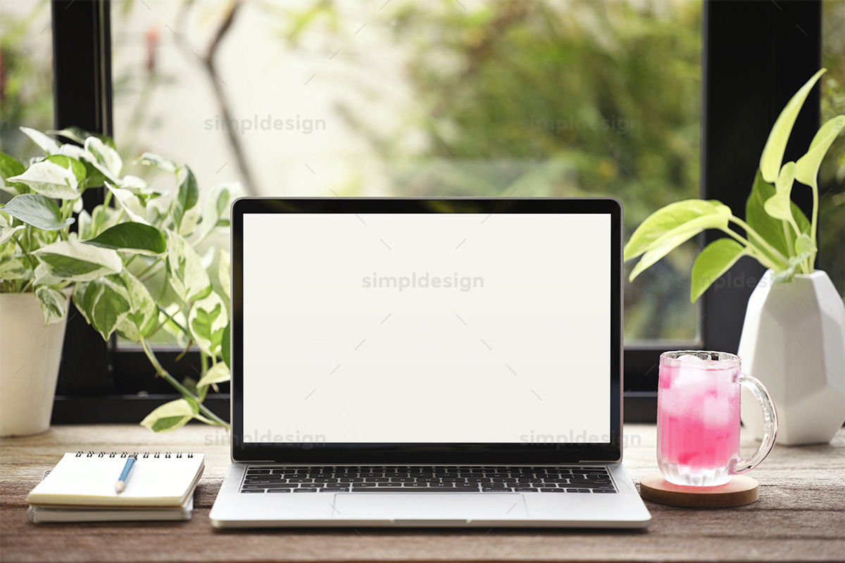 Laptop Mockup, a Mac Mockup by SimplDesign (Photo 2 of 3)