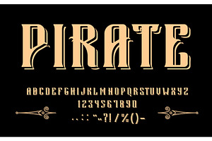 Pirate Medieval Font Type