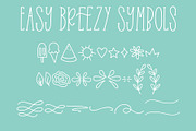 Easy Breezy Trio, Sans Serif Doodle, a Sans Serif Font by Jordyn Alison Designs (Thumbnail 15 of 15)