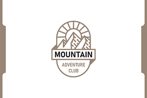 Mountain Badge Logo design, a Branding & Logo Template by Agung_cs