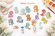 Funny Dino Sublimation PNG, an Illustration by Artnoy (Thumbnail 7 of 8)