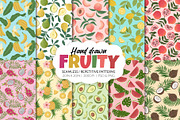 Hand drawn fruit Seamless pattern, a Pattern Graphic by CreativeChristiana (Thumbnail 1 of 12)