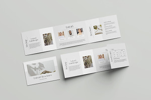 A4 Landscape Trifold Brochure Mockup