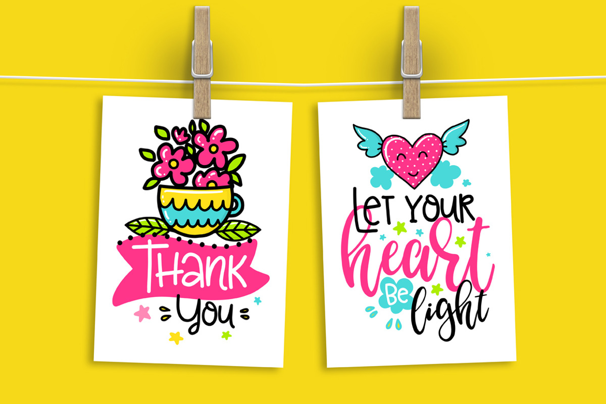 30 Funny Color Cards with Quote, a Card Template by Velliniki (Photo 5 of 5)