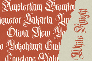 The White Knight - Blackletter Font