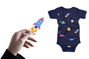 Dino in cosmos patterns, a Pattern Graphic by Michiru13 (Thumbnail 18 of 23)