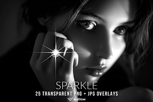 Sparkle Lens Flare Transparent PNG, a Layer Style Add-On by Walllow Creatives