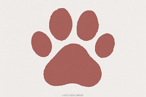 Brown Paw Print PNG, Digital, an Illustration by SharpMarketplace