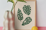 Forest Leaves Linocut Bundle, an Illustration by ClayStudio (Thumbnail 4 of 8)