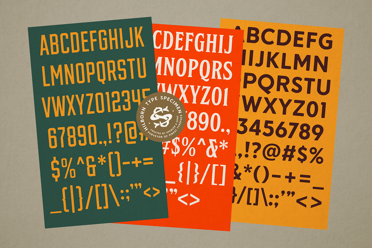 S&S Hilborn Font Bundle, a Font by Spencer & Sons Co. (Photo 11 of 17)