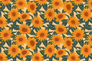 Autumn Sunflower Patterns