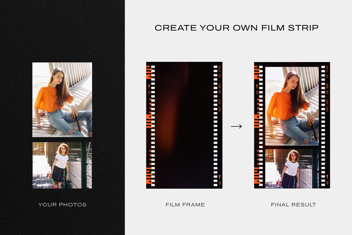 Analog Film Strip Frame Template Set, a Mockup by DesignerCandies (Photo 10 of 13)