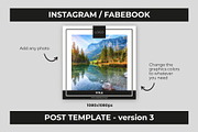 Instagram / Facebook post template, a Social Media Template by Malst (Thumbnail 4 of 4)