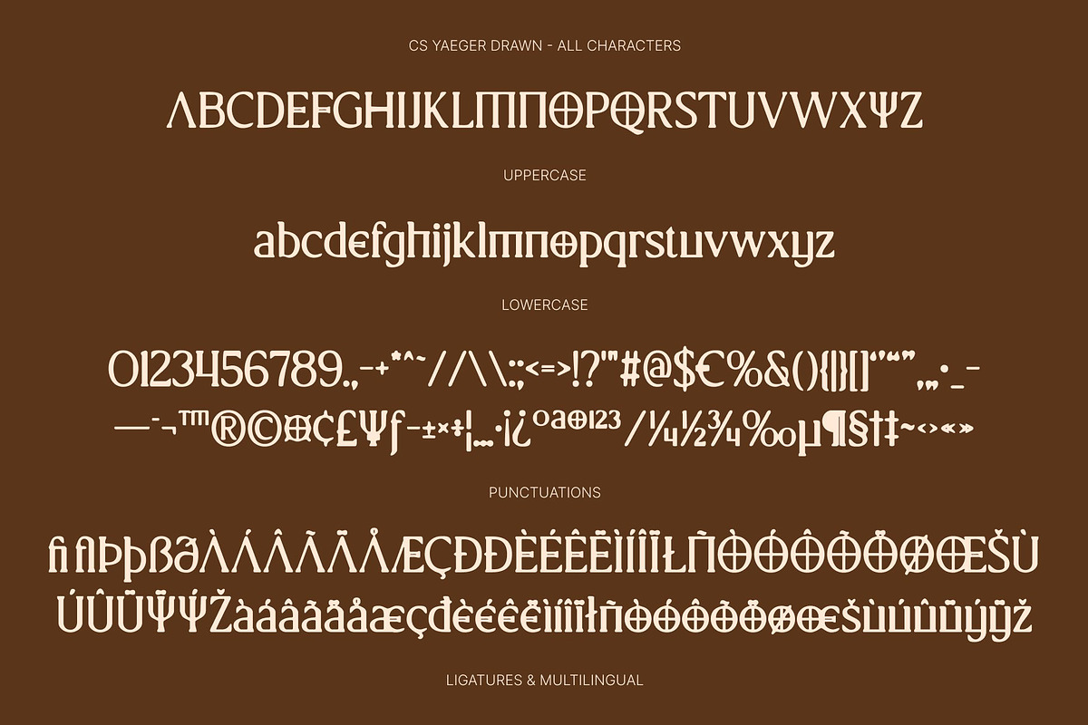 CS Yaeger Drawn, a Serif Font by Craft Supply Co. (Photo 8 of 8)