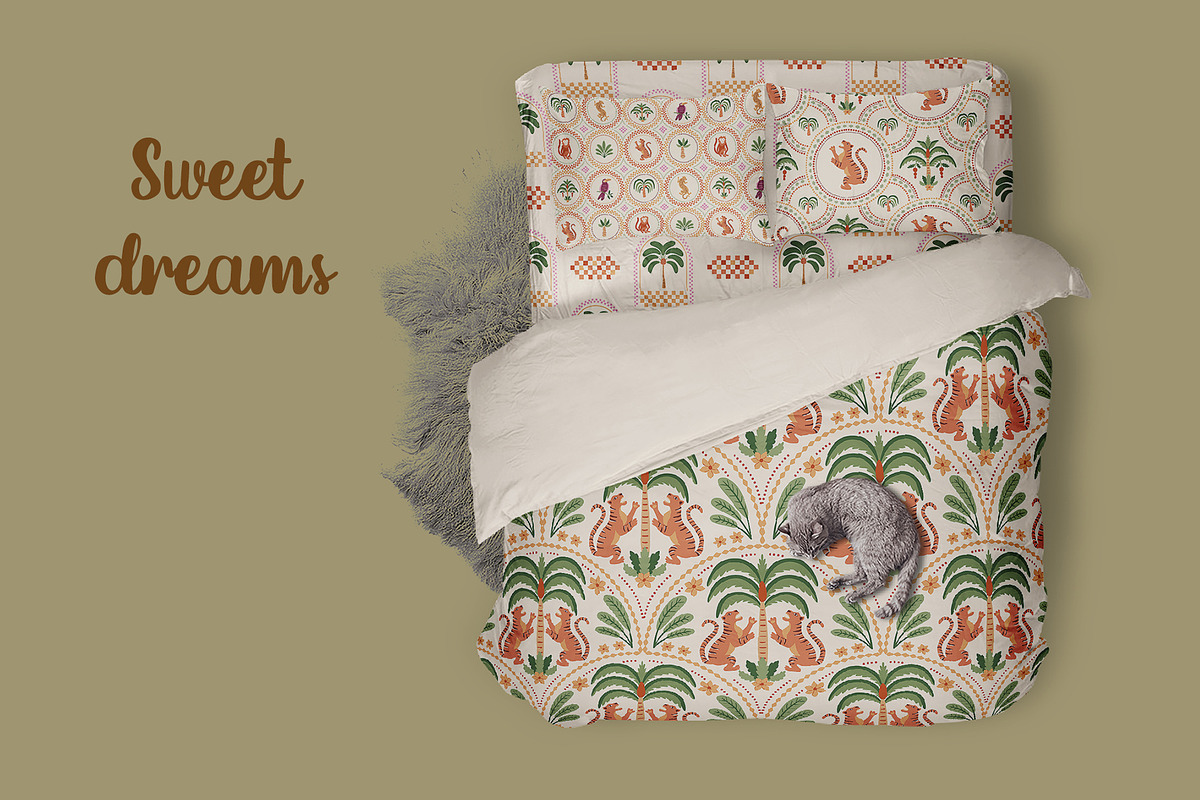 Checkered tropical summer patterns, a Pattern Graphic by Tani Kuzminka (Photo 10 of 11)