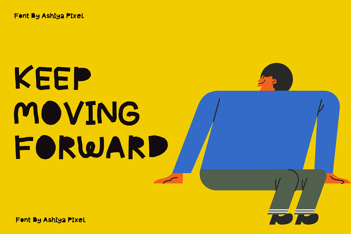 Capytain | Playful Cutout Font Duo, a Blackletter Font by Ashiya Pixel (Photo 3 of 10)