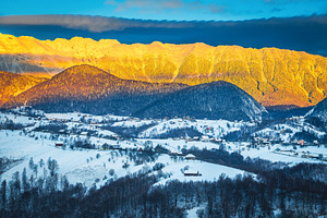Winter landscape with high mountains, a Nature Photo by Alpine Dreams