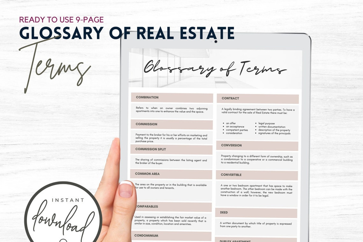 Glossary of Real Estate Terms CANVA, a Social Media Template by RealEstateDreams (Photo 2 of 4)