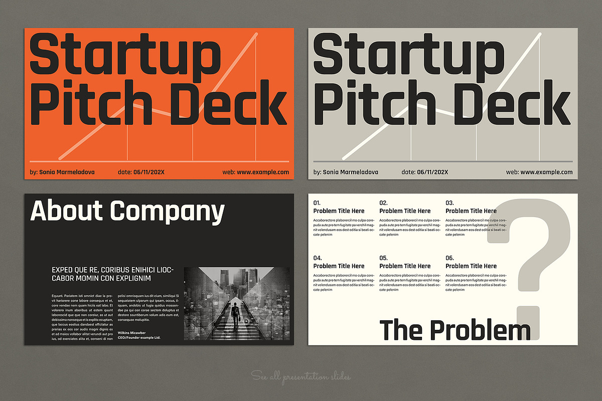 Startup Pitch Deck Presentation, a Presentation Template by E-Type (Photo 2 of 4)