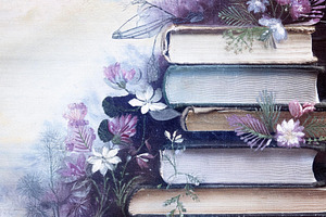 Cottagecore Books 5, a Nature Photo by Coral Antler