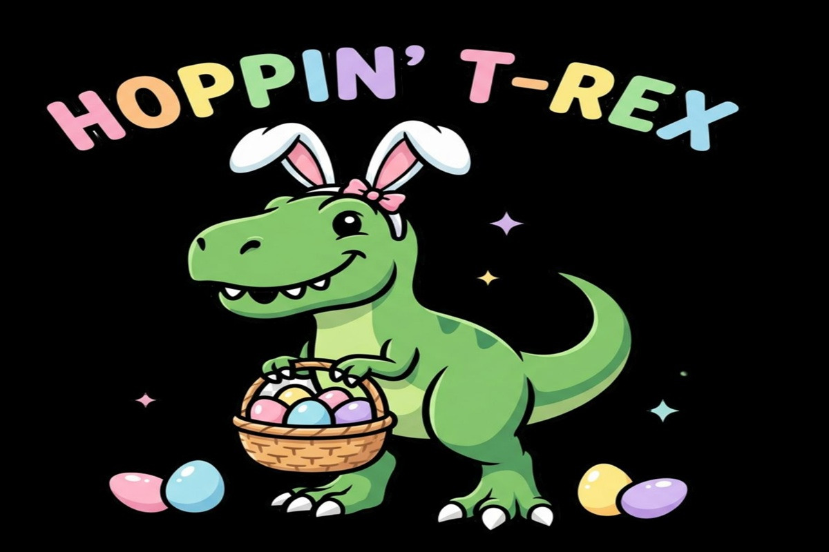 Dinosaur Easter Sublimation PNG, an Object Graphic by EllaMaiyaali (Photo 5 of 5)