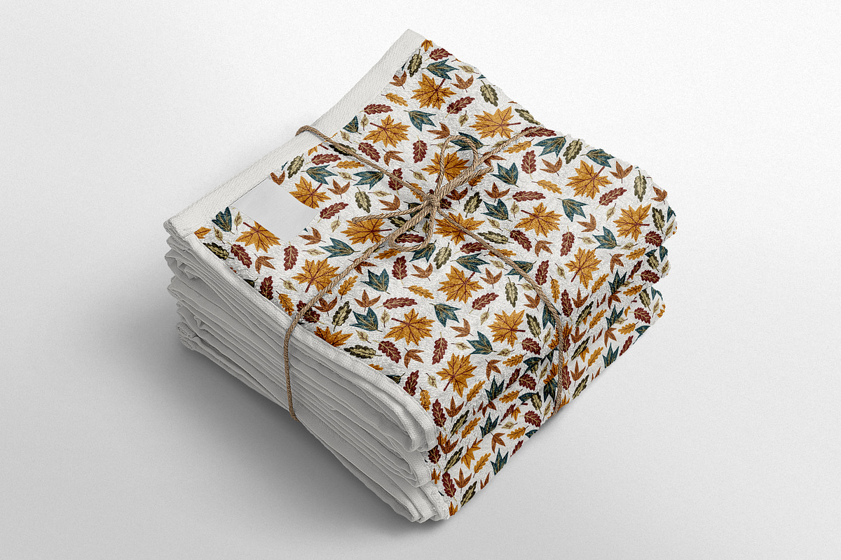 Unique Fall Leaves Seamless Pattern, a Pattern Graphic by Chloe's Illustrations (Photo 2 of 4)