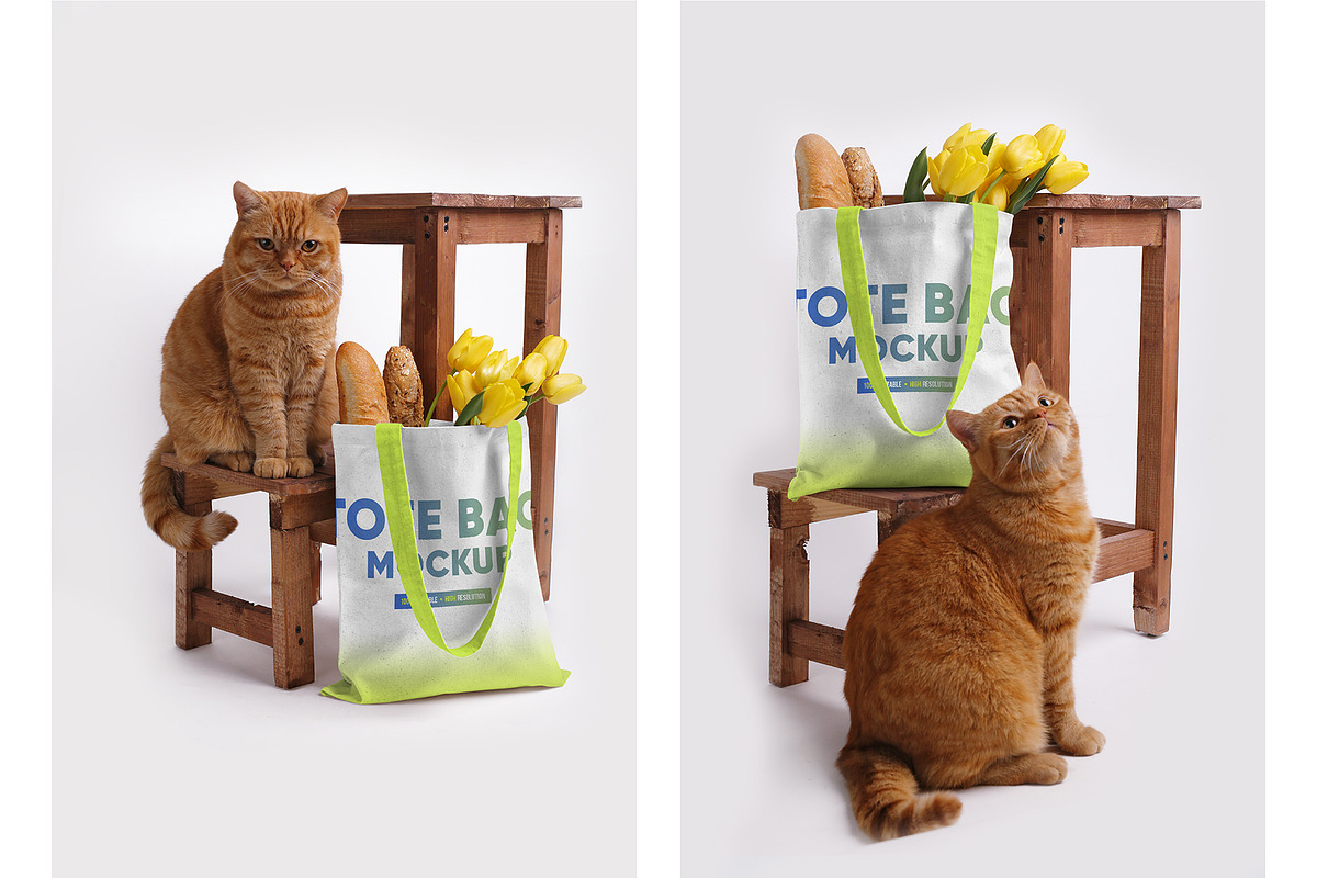 Canvas Tote Bag Mockups Vol 2, a Product Mockup by Hi, Mock-Up! (Photo 4 of 9)