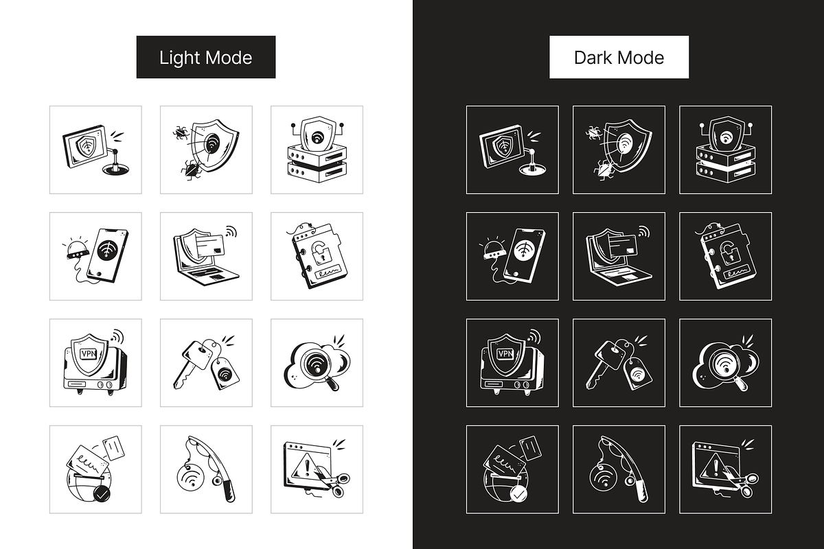 Internet and Cloud Security Icons, a Solid Icon by Prosymbols (Photo 3 of 7)