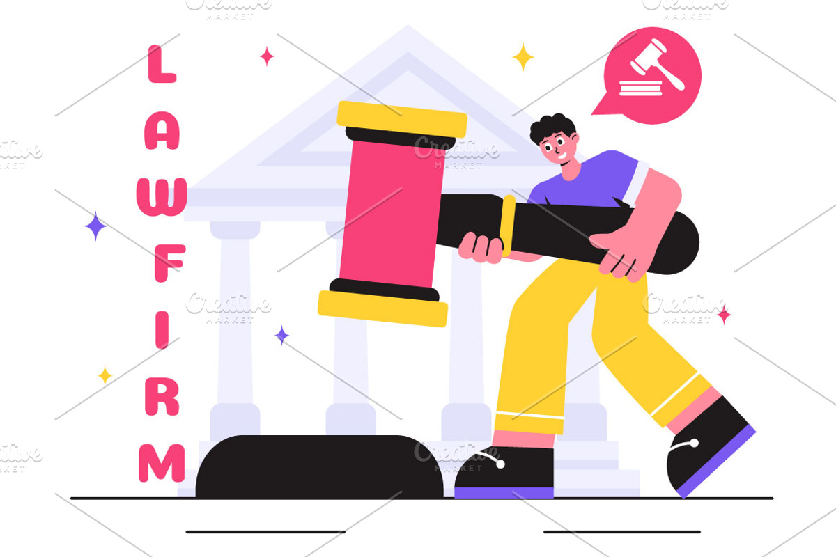 14 Law Firm Services Illustration, a Finance Illustration by denayunebgt (Photo 5 of 5)