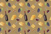 Watercolor wine collection, a Pattern Graphic by lenavetka87 (Thumbnail 3 of 3)