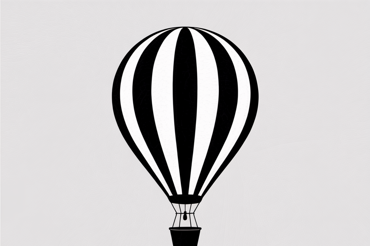 Hot Air Balloon Silhouette Bundle, an Illustration by Designs_River (Photo 3 of 9)