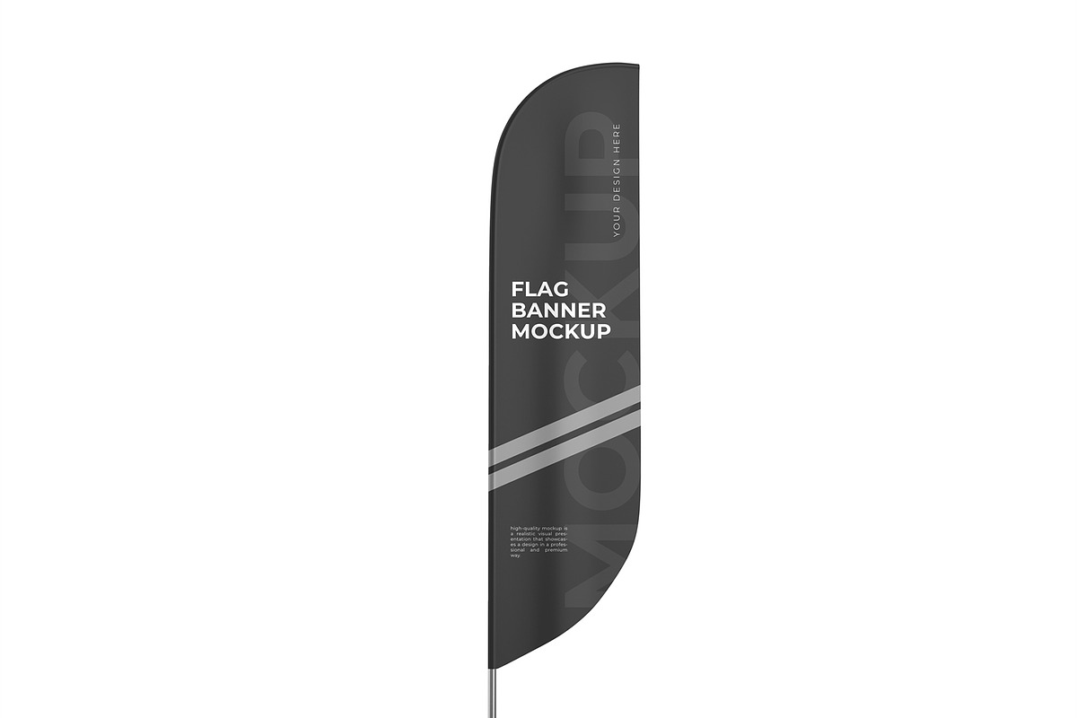 Feather Flag Banner Mockup, a Product Mockup by graphypix (Photo 3 of 4)