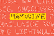 Haywire, a Font by Ekloff (Thumbnail 1 of 5)
