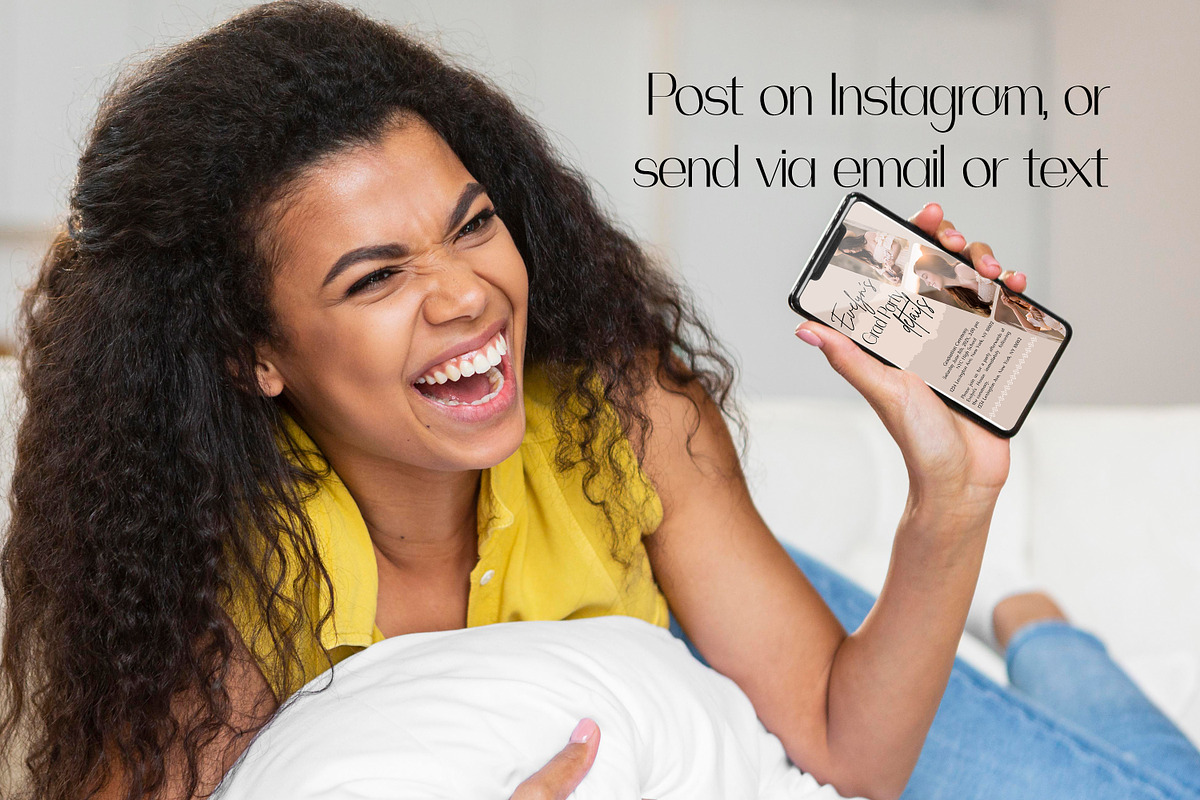 Boho Photoshop Grad Card Template, a Card Template by InstaNoirDesigns (Photo 3 of 9)