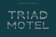 Triad Motel — Three-Rail Retro, a Sans Serif Font by Colorsfav (Thumbnail 5 of 11)