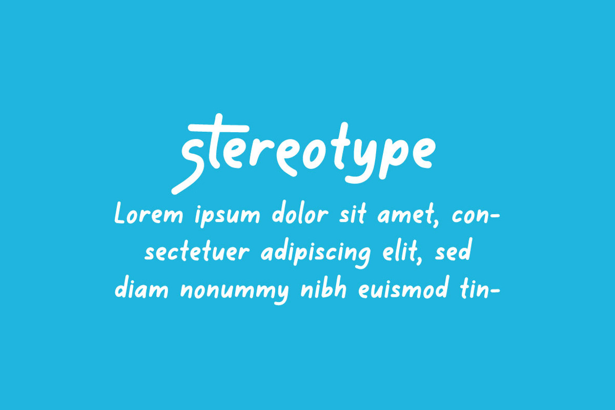 Stereotype - Sans Serif Font, a Sans Serif Font by Mightyfire (Photo 3 of 3)