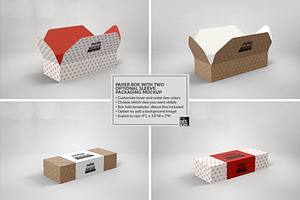 Paper Boxes With Sleeve Mockup